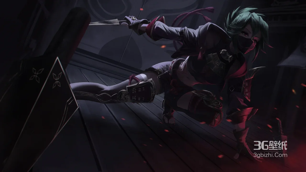 久岐忍·潜行刺杀 暗黑风原神角色 高人气游戏壁纸1