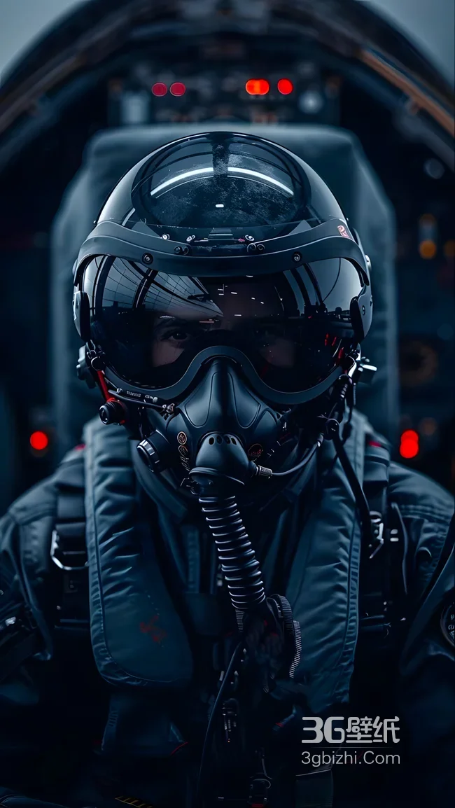 战斗机飞行员·暗黑写实风 硬核军事座舱热血壁纸1