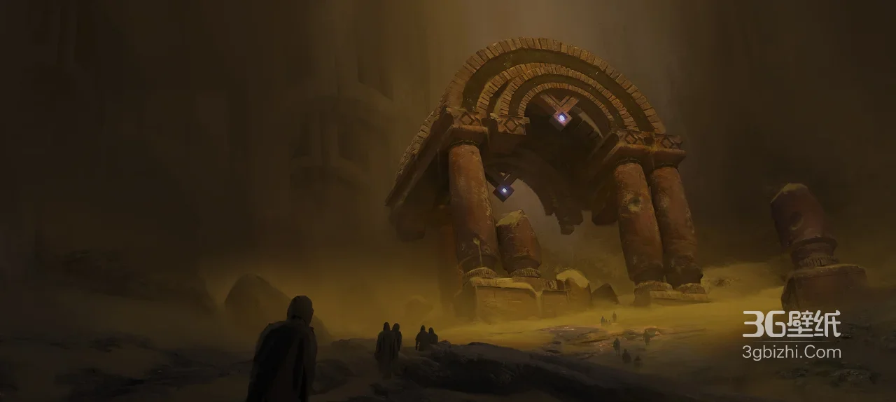 沙漠遗迹行者·暗黑神秘游戏风宽屏电脑壁纸1