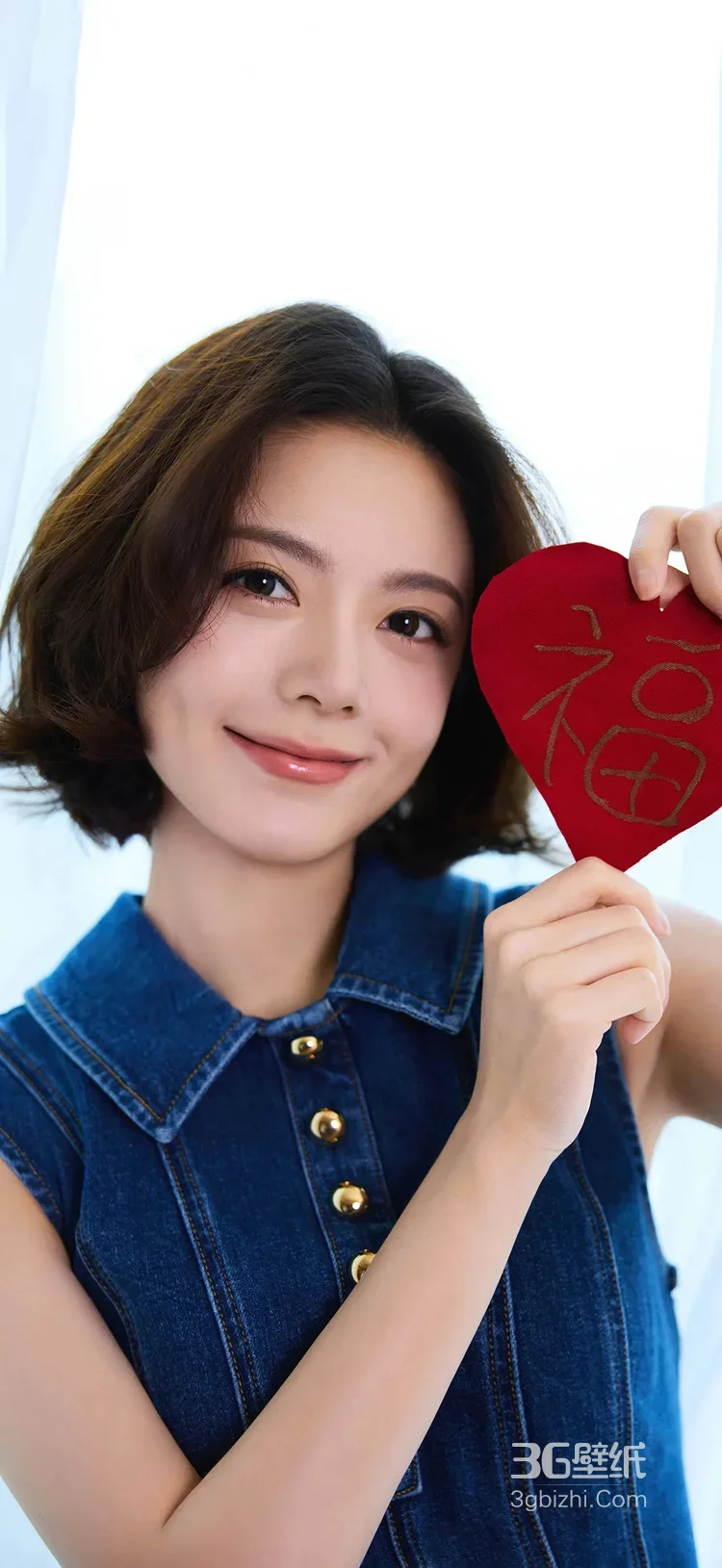 赵今麦·短发牛仔造型 时尚氛围感写真 明星时尚美图1