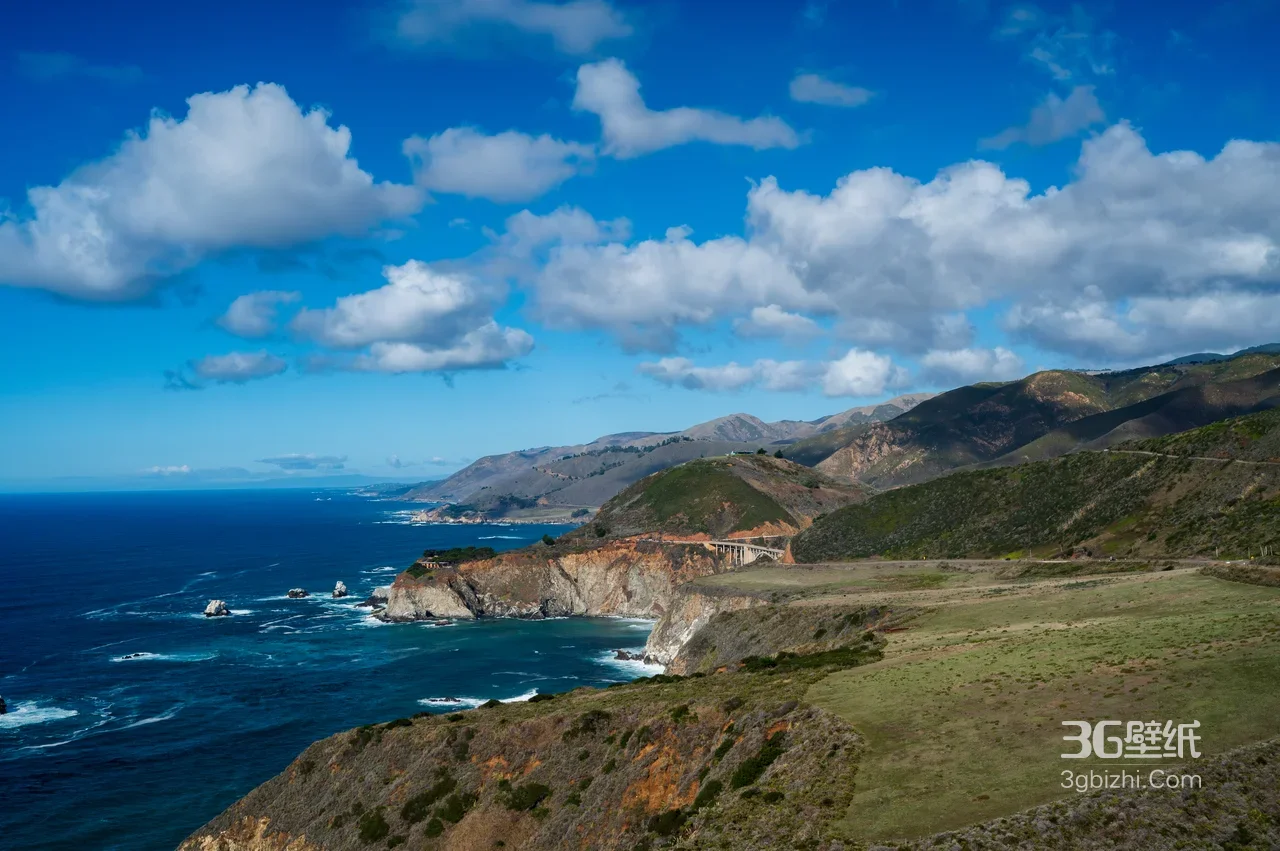 加州大苏尔海岸·写实自然风 高清风景电脑壁纸1