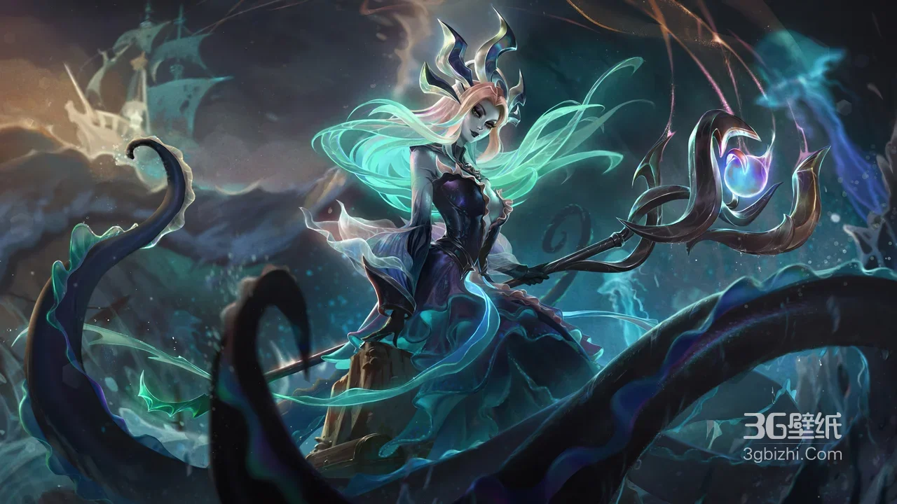 英雄联盟·深海妖姬·暗黑海洋风电脑壁纸1