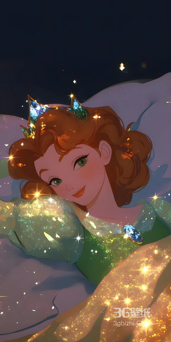 安娜·星光裙冠闪耀 迪士尼梦幻风冰雪奇缘壁纸1