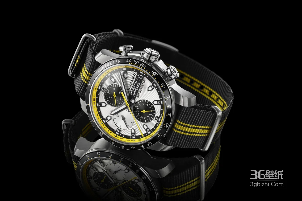 萧邦摩纳哥计时码表·写实风·宽屏赛车机械表壁纸1
