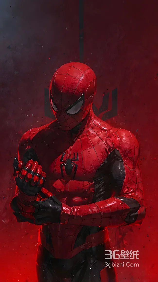蜘蛛侠·红黑战衣 暗黑写实风 超英高燃壁纸1