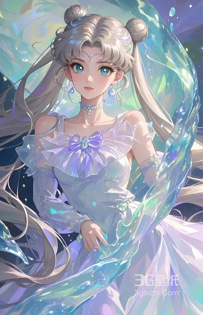 月野兔·水元素环绕 唯美梦幻 美少女战士动漫壁纸 二次元桌面1