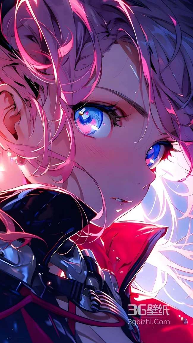 二次元少女·机械服饰炫彩眸 赛博朋克风超人气竖屏手机壁纸1