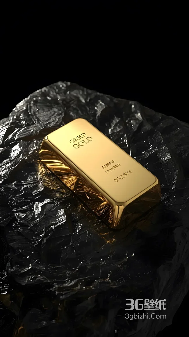 Greed Gold金条·暗黑写实风 奢华财富壁纸1