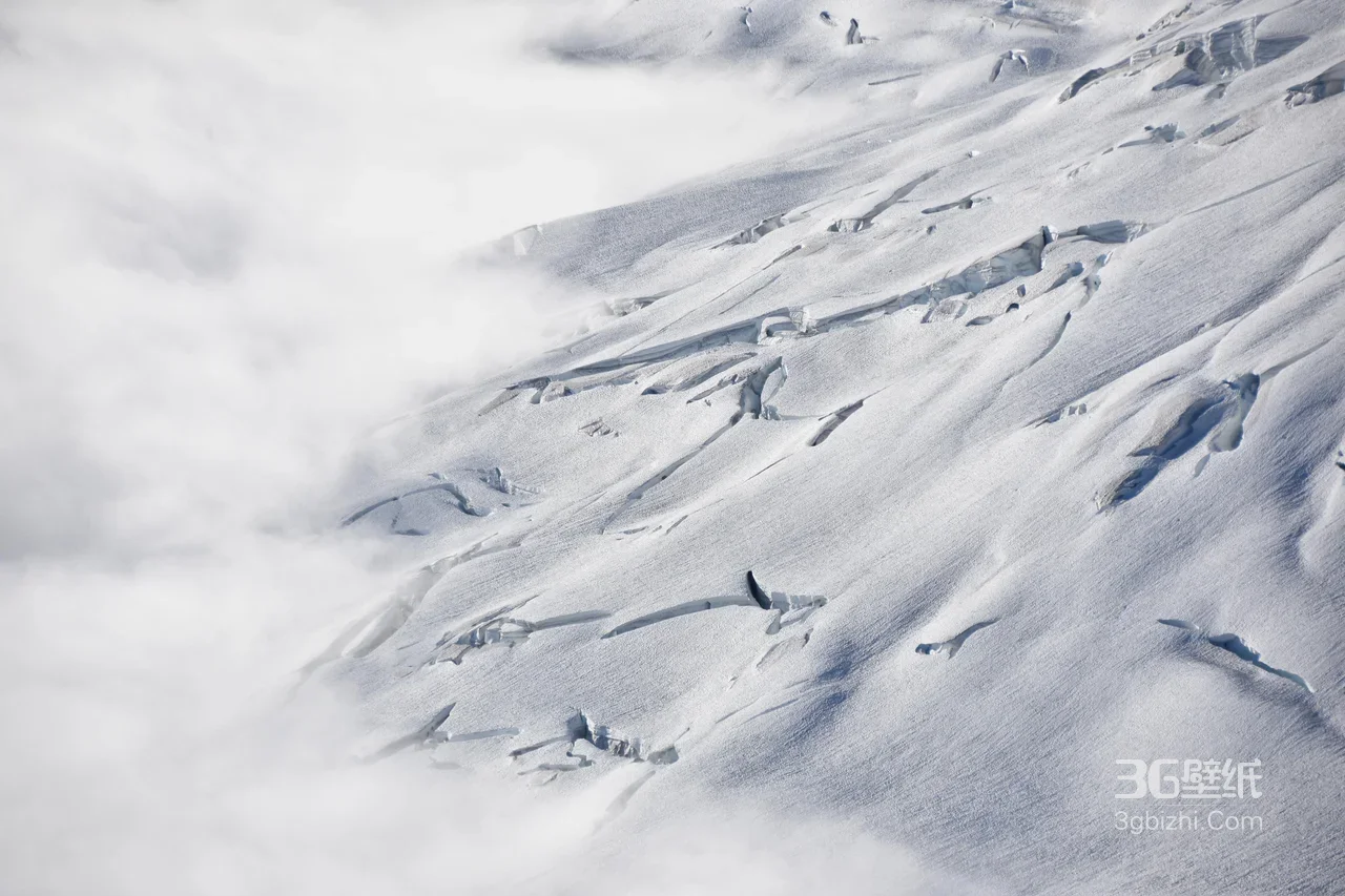 冰川裂缝雪域·写实唯美 冰川雪景电脑壁纸1