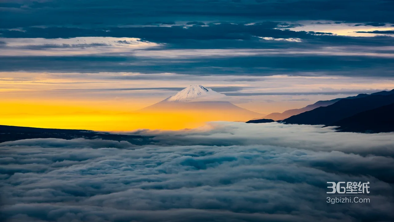 富士山云海日出·唯美日系 高人气风景电脑壁纸1