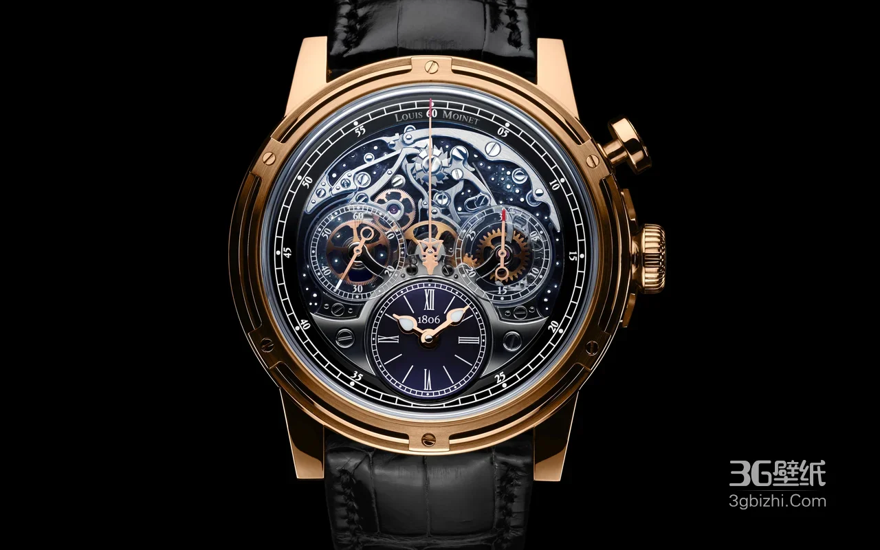Louis Moinet机械腕表·复古奢华风 高质感腕表壁纸1