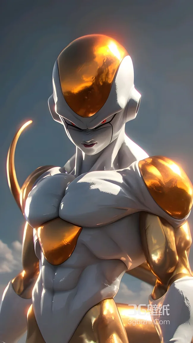 黄金弗利萨·金属质感 写实风龙珠角色 热血壁纸1