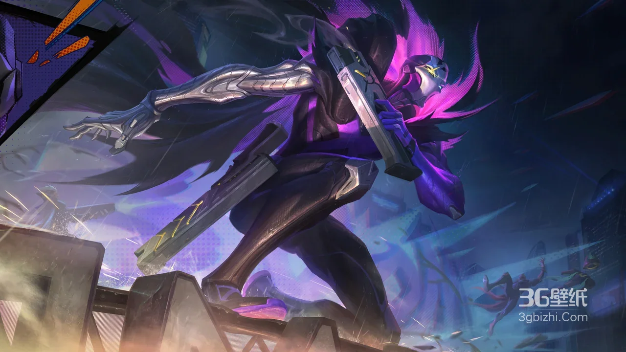 戏命师·烬·赛博暗黑风·英雄联盟游戏壁纸1