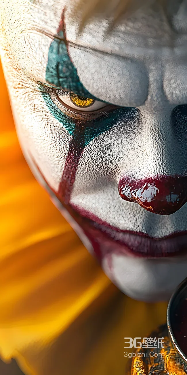 小丑·暗黑写实惊悚妆容 高人气恐怖风壁纸1