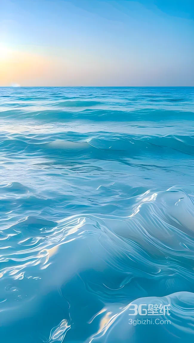 海洋波浪·唯美清新治愈风手机壁纸（清新海洋背景）1