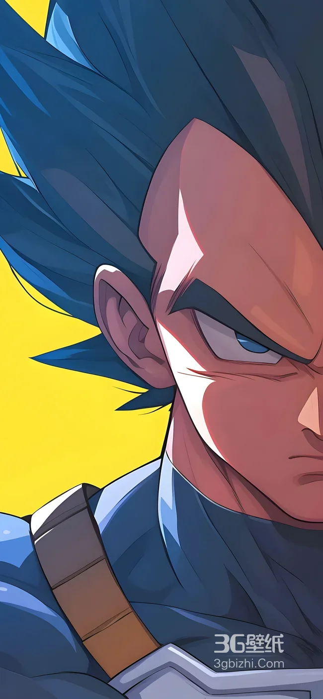 贝吉塔·深蓝发型热血风 龙珠动漫高人气壁纸1