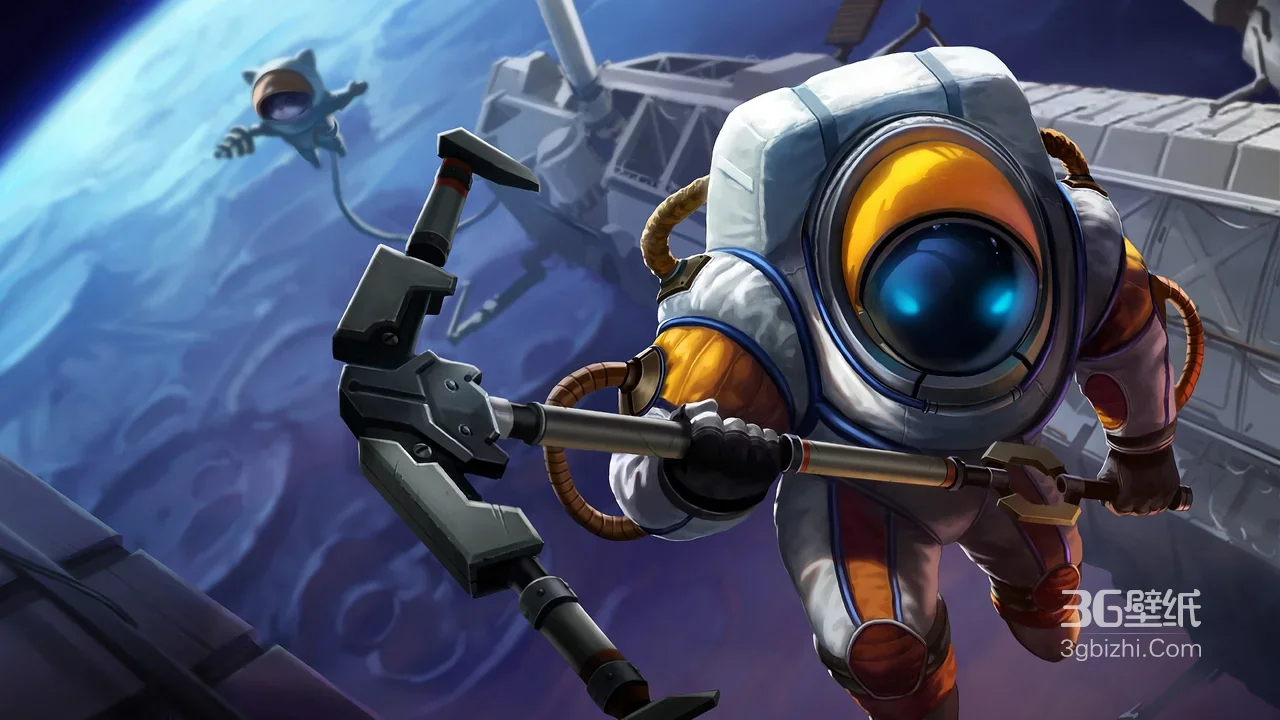 英雄联盟宇航员诺提勒斯·科幻太空风游戏壁纸1