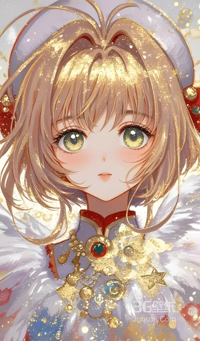 木之本樱·国风金箔唯美风 魔卡少女樱二次元壁纸1