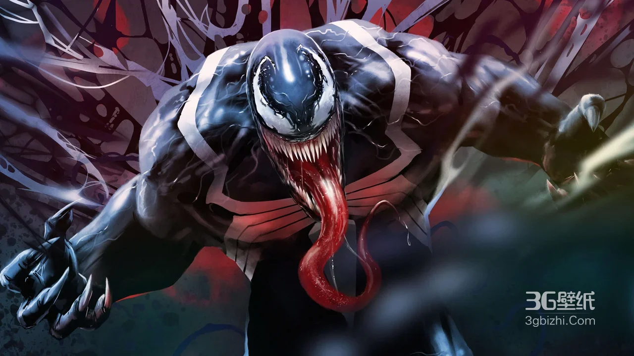 毒液·长舌利爪 暗黑风漫威影视电脑壁纸（高热度电脑壁纸）1