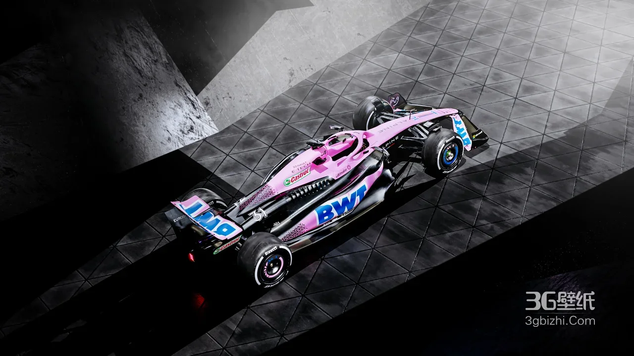 BWT F1赛车·暗黑科技风 竞速赛场电脑壁纸1