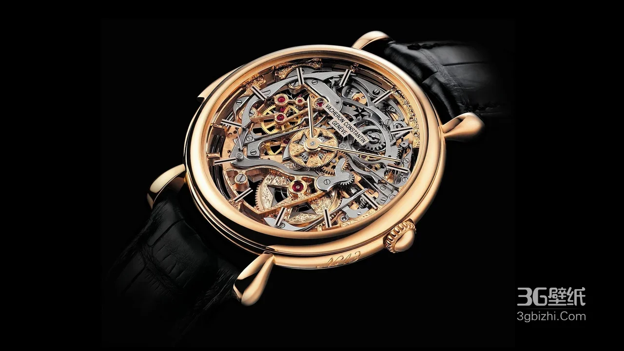 江诗丹顿镂空机械表·奢华精密机械美学电脑壁纸1