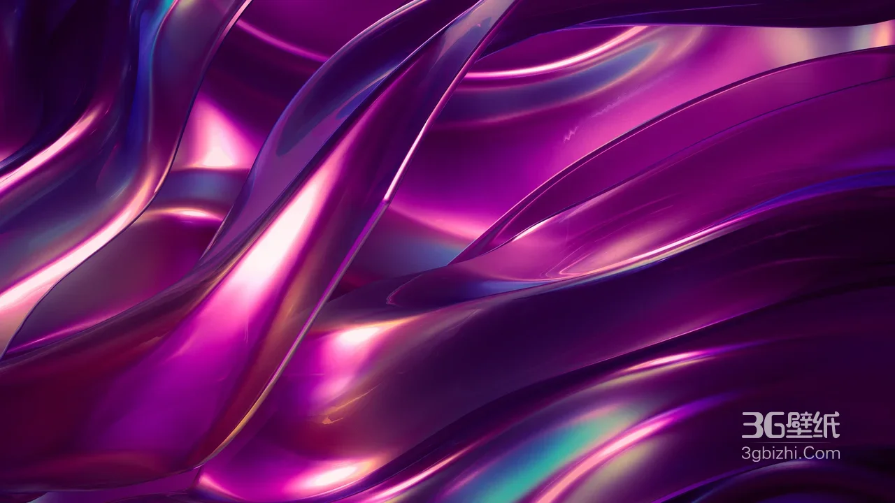 炫彩流体金属·赛博朋克风 超宽屏电脑壁纸精选1