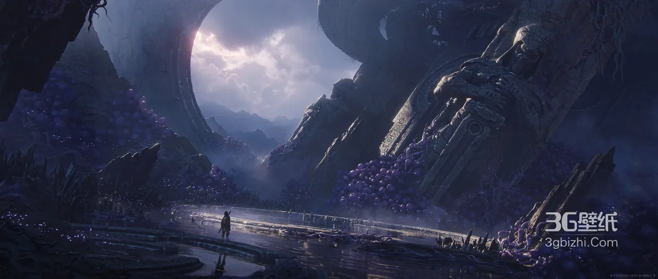 孤影探秘暗黑奇幻遗迹 游戏概念宽屏壁纸1