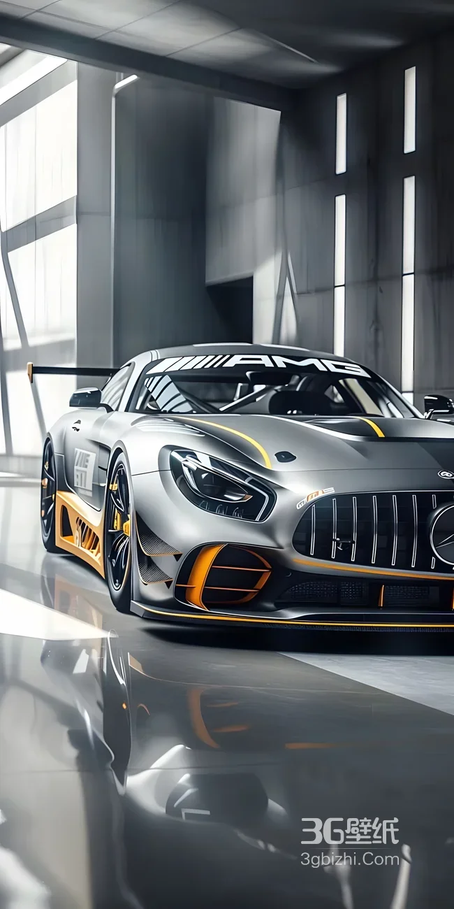 奔驰AMG改装赛车·工业科技风 炫酷超跑手机壁纸1