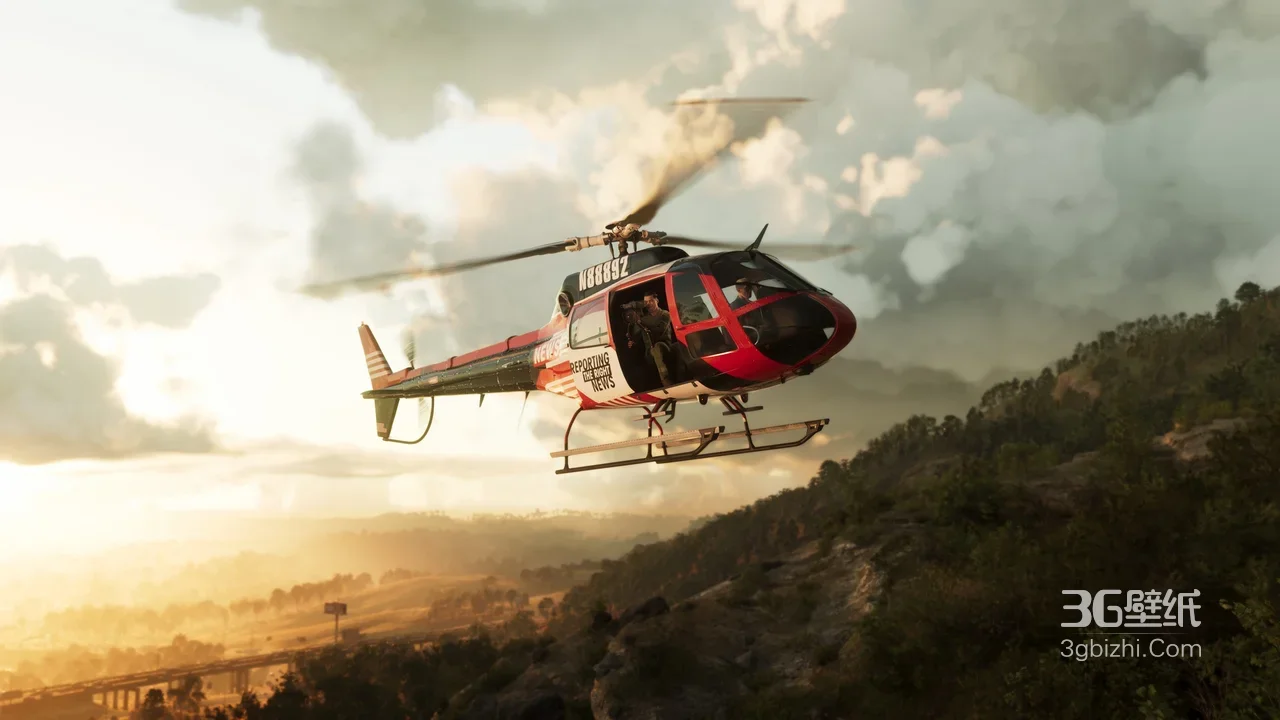 新闻直升机·写实冒险风·游戏《孤岛惊魂》电脑壁纸精选1