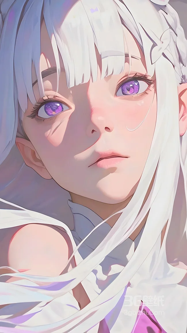 爱蜜莉雅·银发紫眸 唯美二次元《Re:0》角色壁纸（高人气动漫壁纸）1