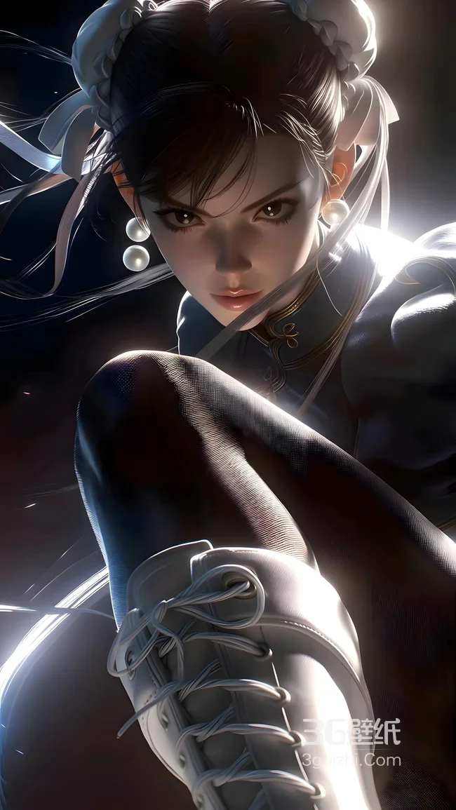 春丽·格斗姿态 写实风《街头霸王》壁纸（高质感格斗壁纸）1