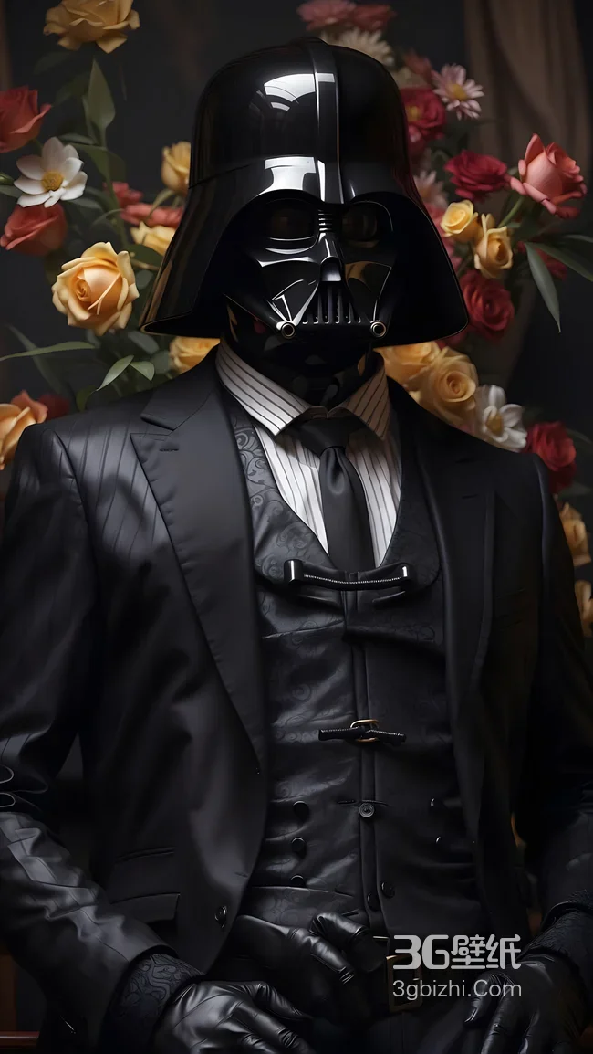 达斯·维达·暗黑奢华西装（星球大战影视风）手机壁纸高质感1