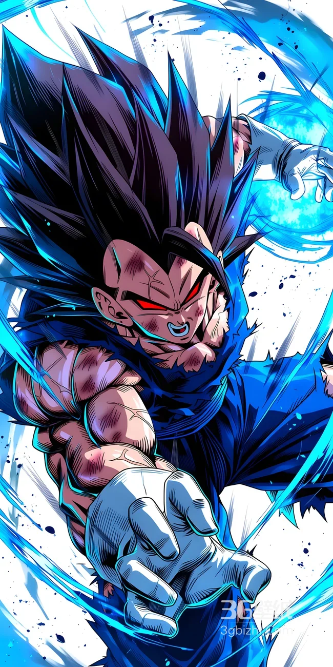 贝吉塔·魔化气焰爆发 龙珠热血战斗超燃壁纸1