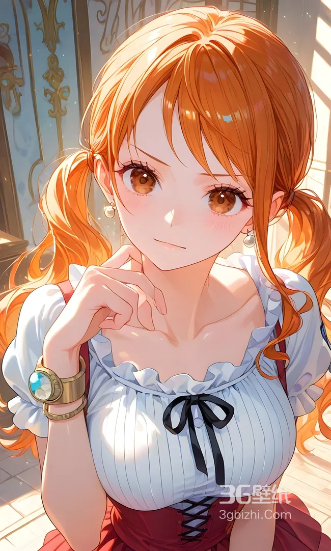 娜美·双马尾卷发 二次元唯美风 航海王动漫角色壁纸1