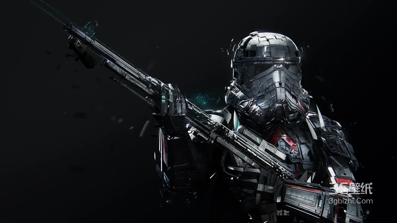 科幻机械战士·暗黑赛博风 游戏风电脑壁纸精选1