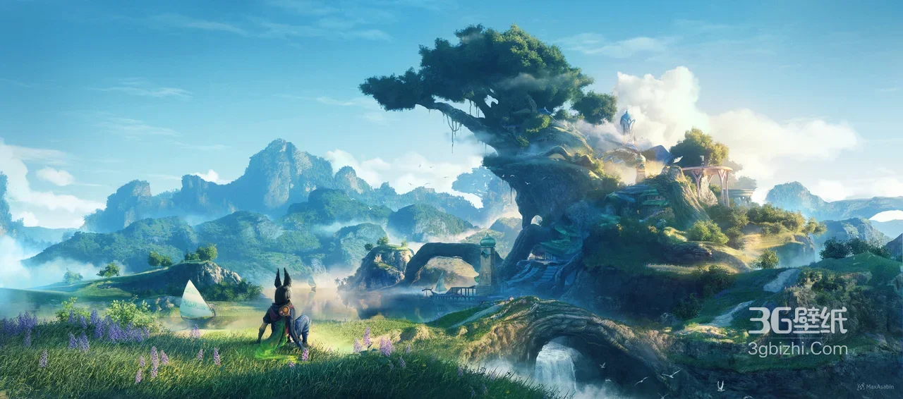 阿努比斯角色·唯美奇幻游戏场景宽屏车机壁纸1