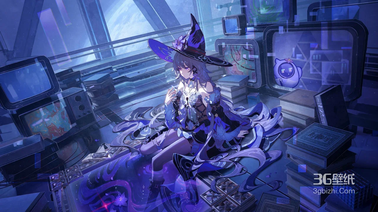 阮·梅·魔法巫女 崩坏星穹铁道 赛博奇幻宽屏壁纸1