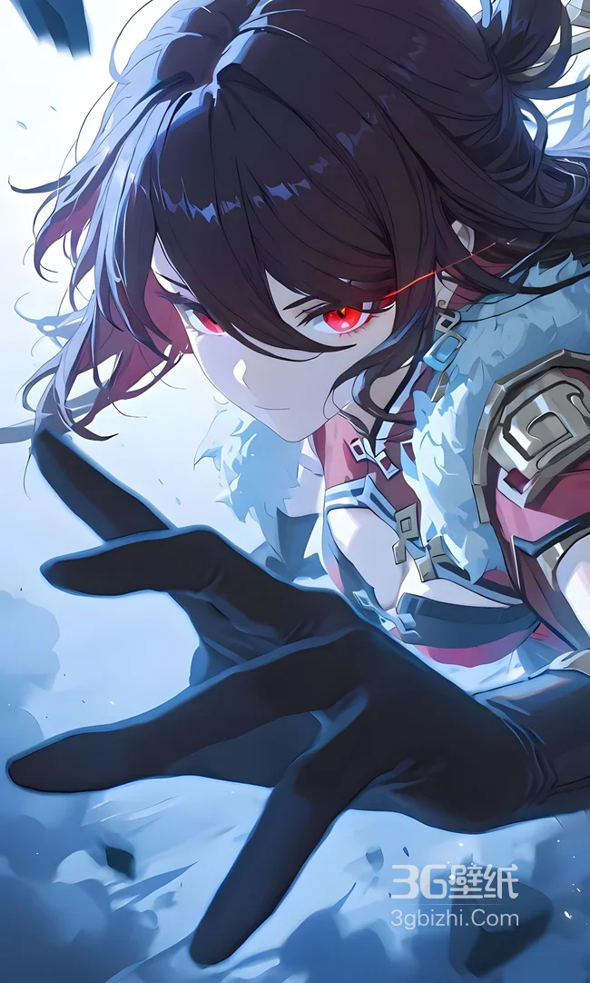 红瞳战斗角色·二次元国漫风 游戏热血手机壁纸精选1