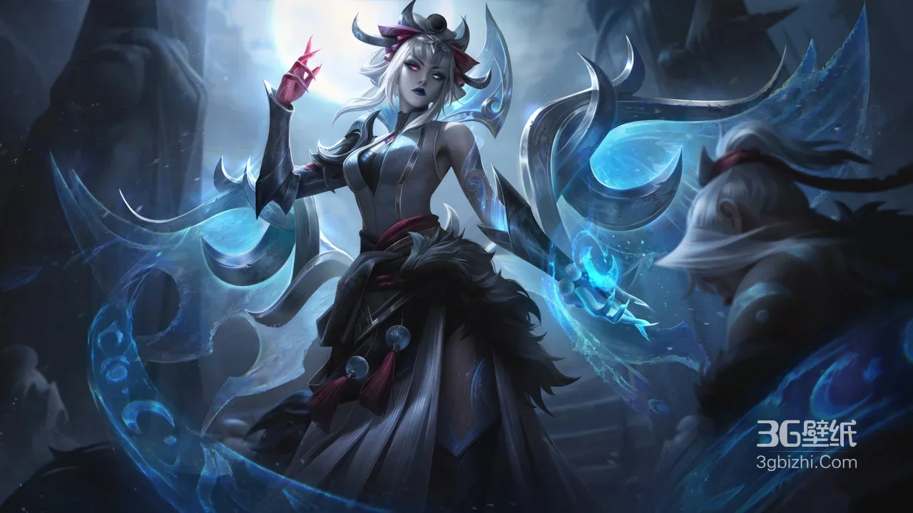 英雄联盟 黛安娜·霜月魅影 暗黑国风游戏壁纸 高人气角色壁纸1