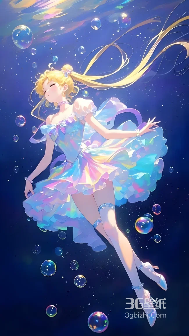 月野兔·幻彩裙装 唯美二次元美少女战士壁纸1