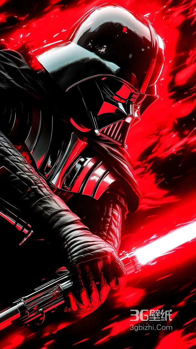 达斯·维达·光剑出鞘 暗黑热血风 星球大战影视壁纸1