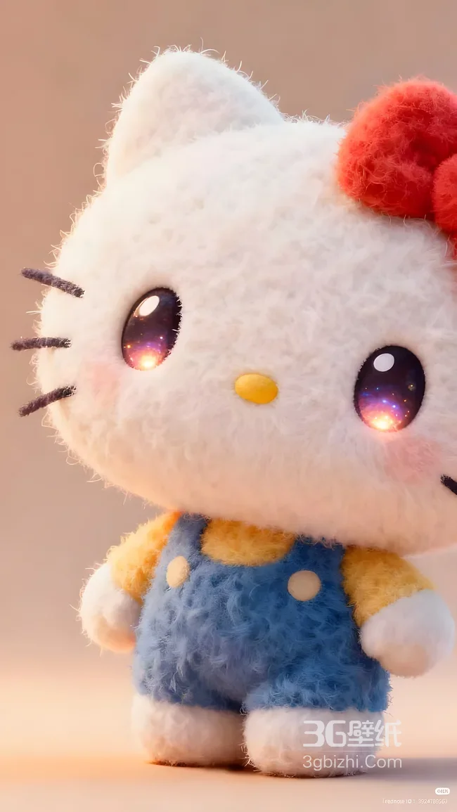 Hello Kitty·毛绒星空眼（三丽鸥风高人气手机壁纸）1