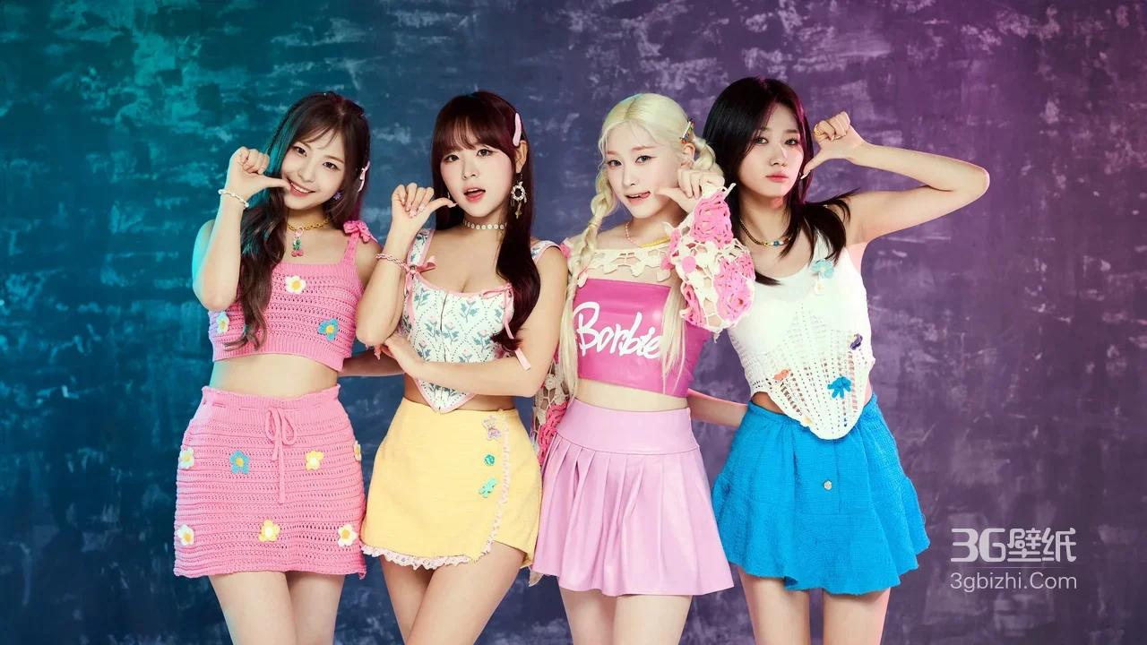 韩流女团成员·甜美清新风时尚穿搭电脑壁纸推荐1