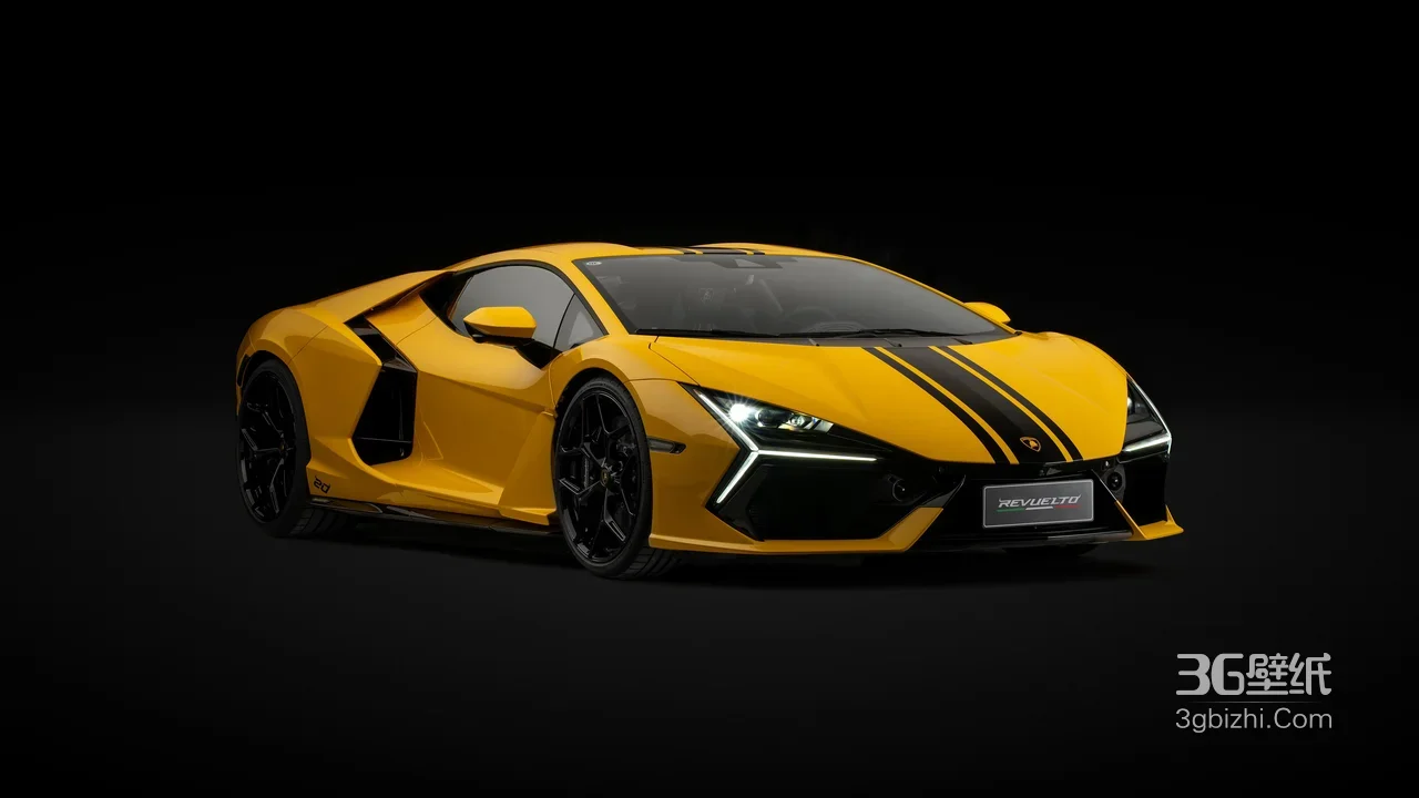 兰博基尼Revuelto跑车·暗黑炫酷风 超跑宽屏电脑壁纸1