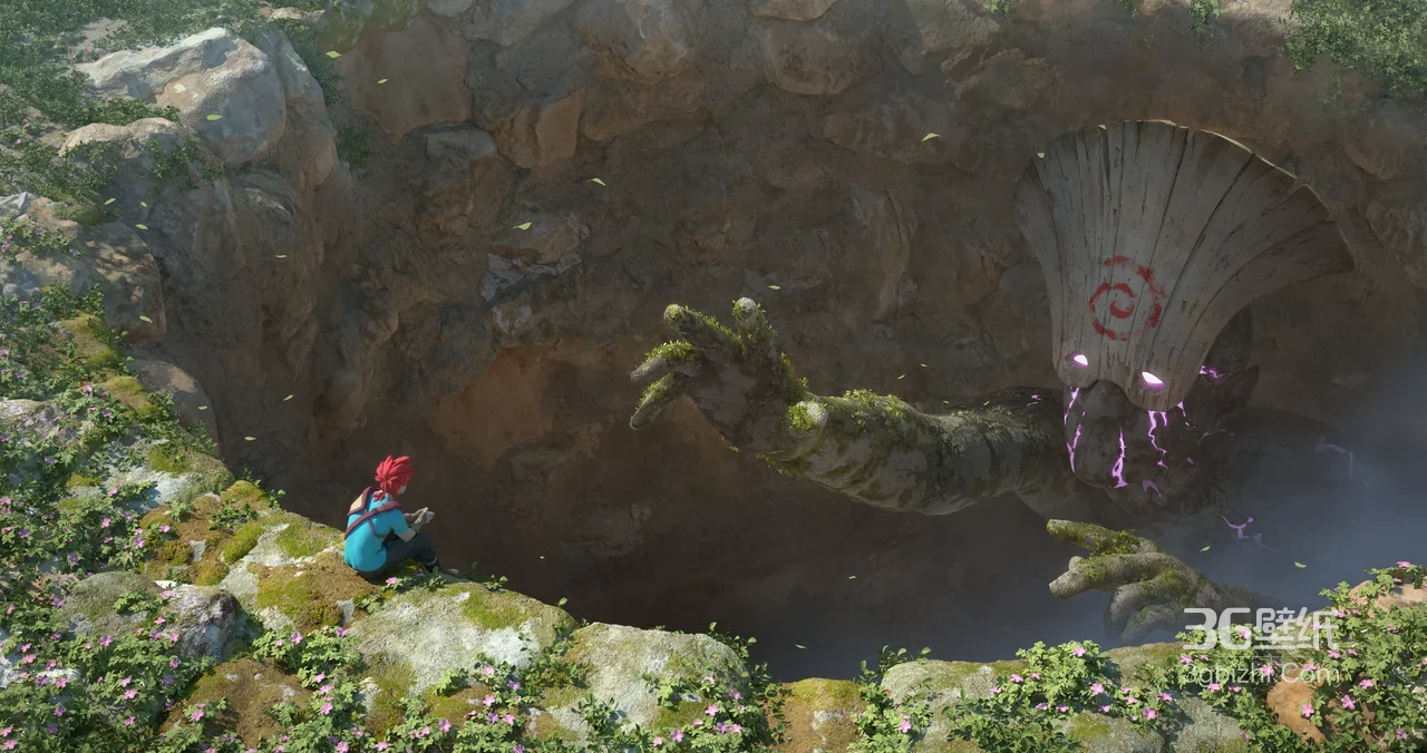 红发少年·石巨人洞窟 国漫奇幻风冒险电脑壁纸1