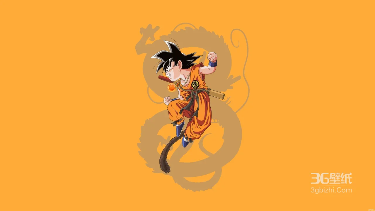 孙悟空·幼年武道服 日漫《龙珠》热血宽屏壁纸1