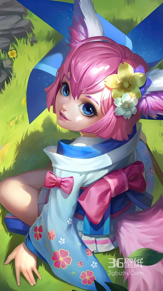 小狐狸·粉色狐耳 国漫游戏风 热门壁纸款1