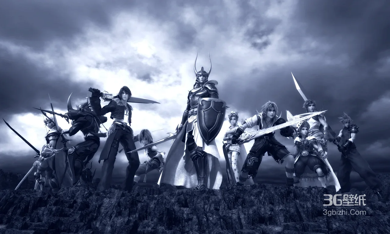 最终幻想角色群像·暗黑史诗风 热血冒险电脑壁纸1