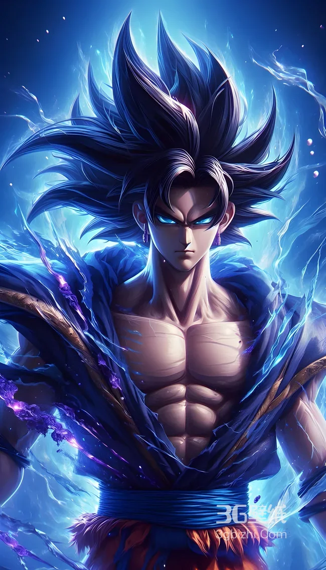 贝吉特·蓝焰电光 二次元龙珠超燃角色壁纸1