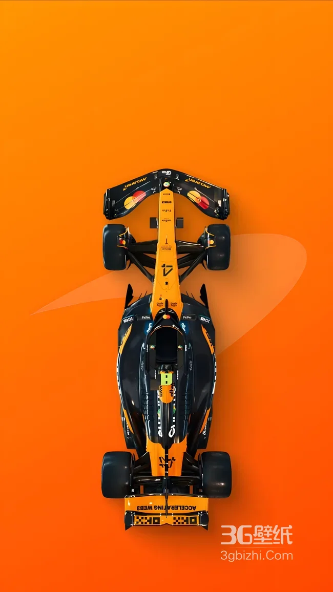 迈凯伦F1赛车·橙黑写实风 赛车主题壁纸1